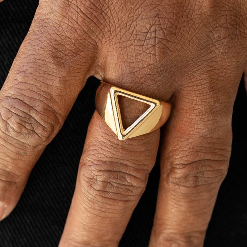 Trident Men's Gold Ring